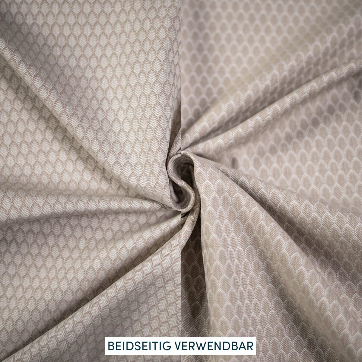 Baumwollstoff beige gewebt