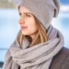 Kaschmir Schal beige – Bild 2