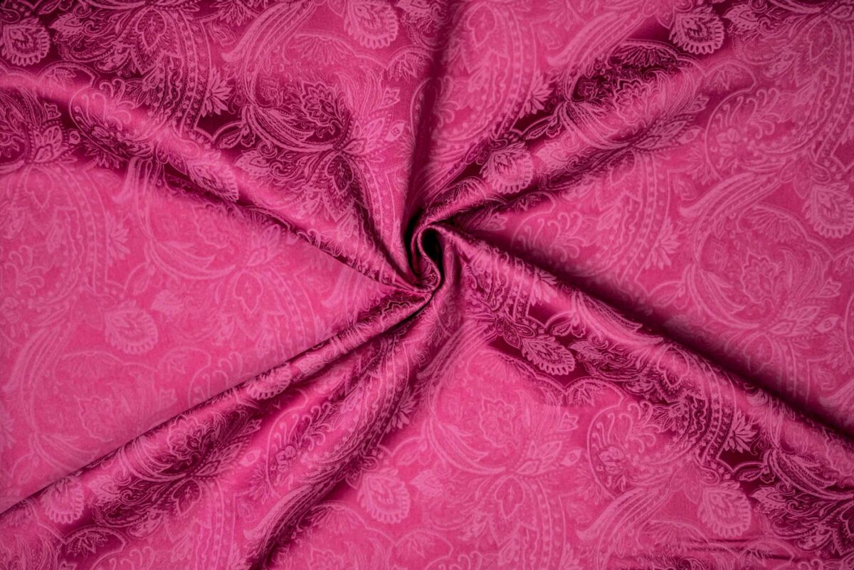 Baumwoll-Satin rosenholz Allover