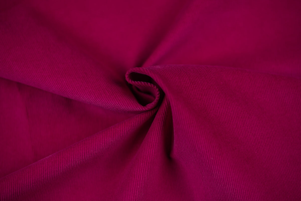 Baumwollcordsamt pink Streifen