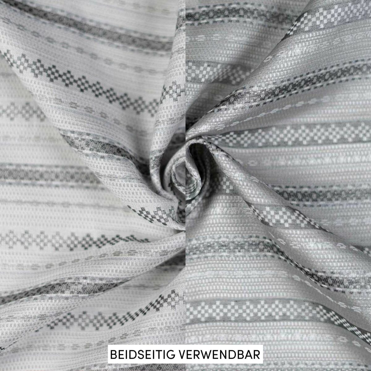 Seide-Baumwoll-Brokat beige Streifen
