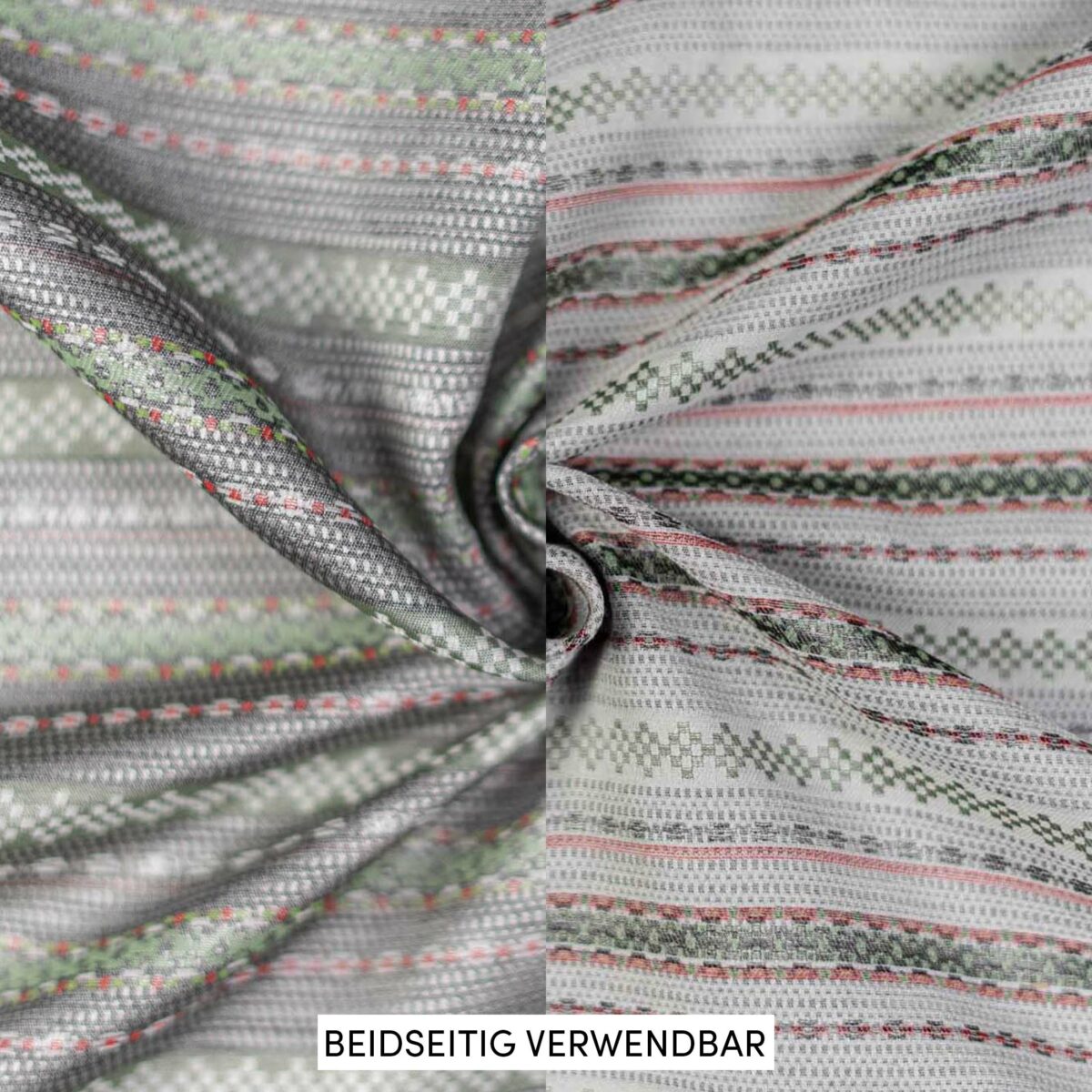 Seide-Baumwoll-Brokat mehrfärbig Streifen