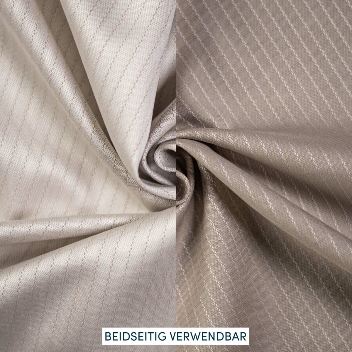 Baumwollstoff beige gewebt