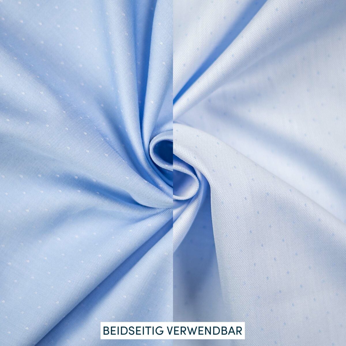 Baumwollstoff hellblau gewebt