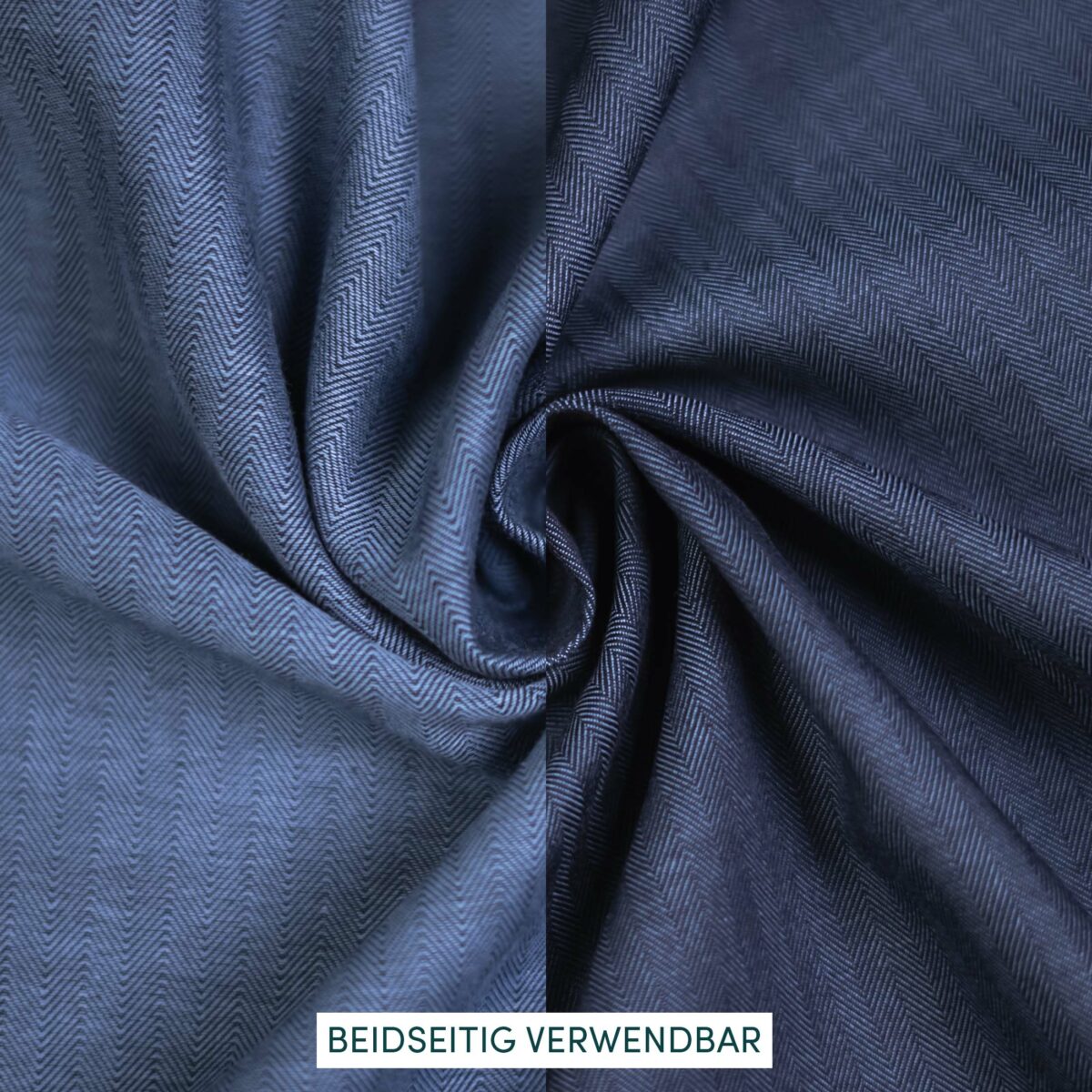 Baumwollstoff blau gewebt