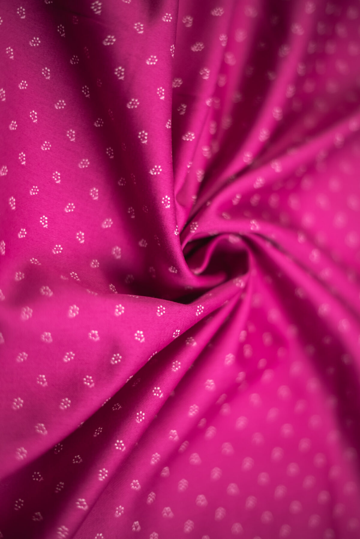 Baumwollsatin pink Modeldruck