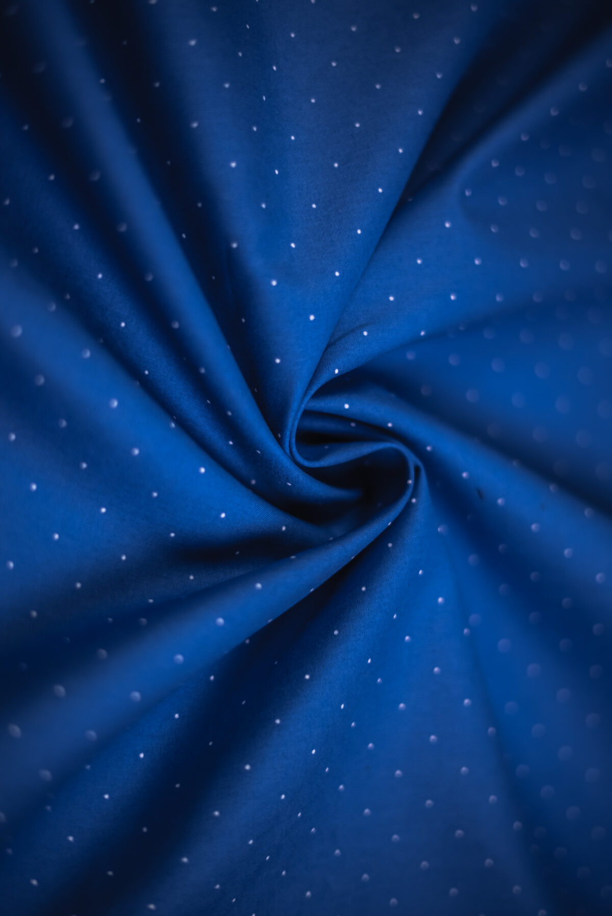 Baumwollstoff blitzblau Modeldruck