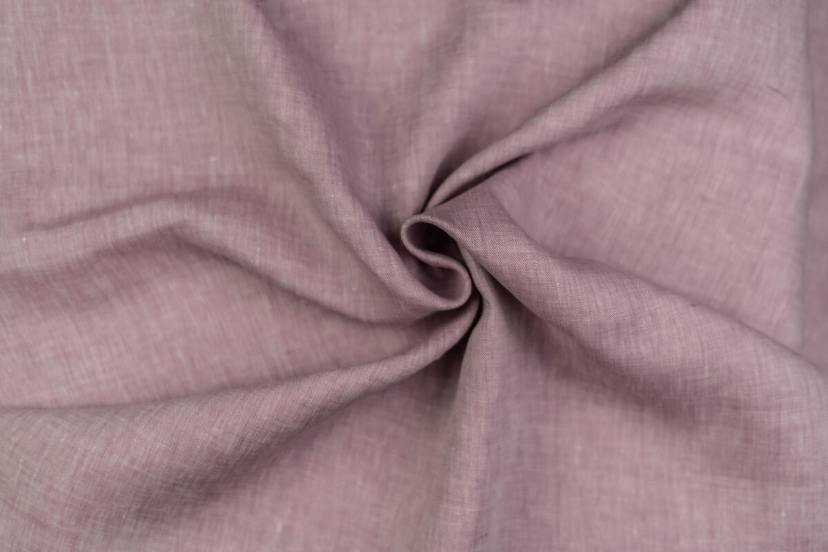 Bio-Reinleinen rose Uni