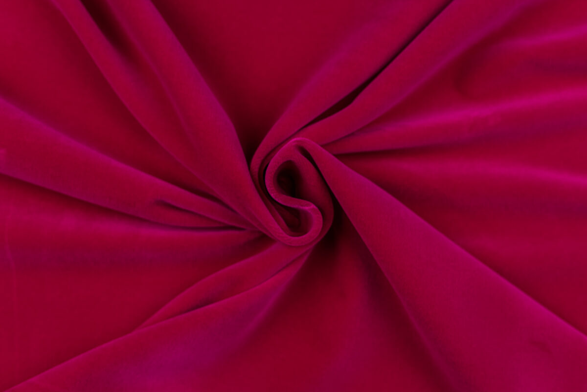 Baumwollsamt pink Uni