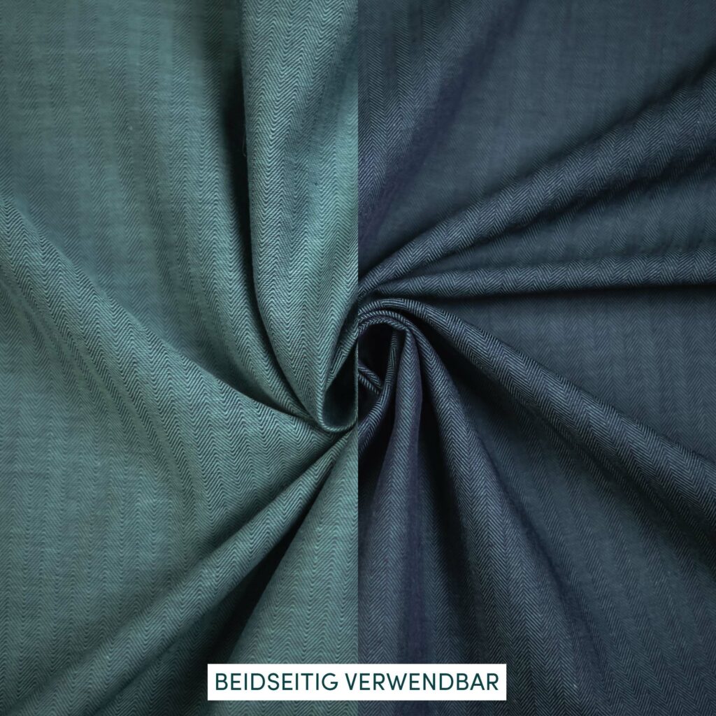 Baumwollstoff petrol gewebt Salzburger Heimatwerk