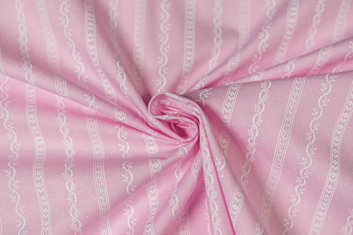 Baumwollstoff rosa Modeldruck