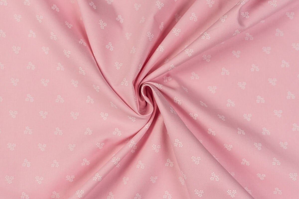 Baumwollstoff rosa Modeldruck