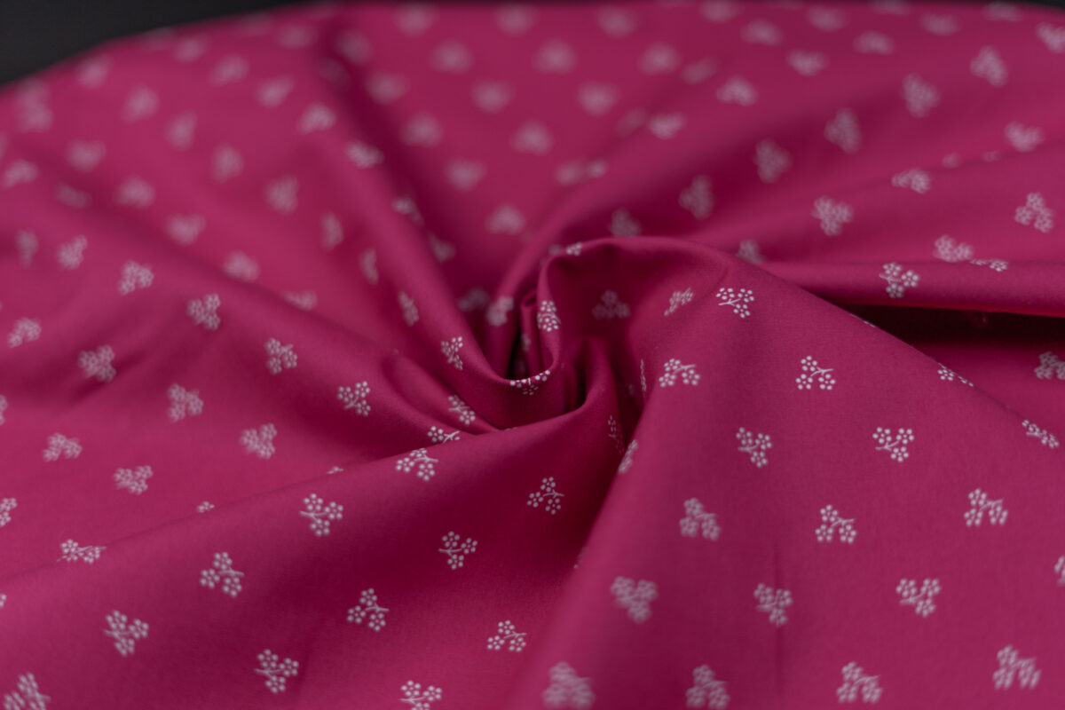 Baumwollstoff pink Modeldruck