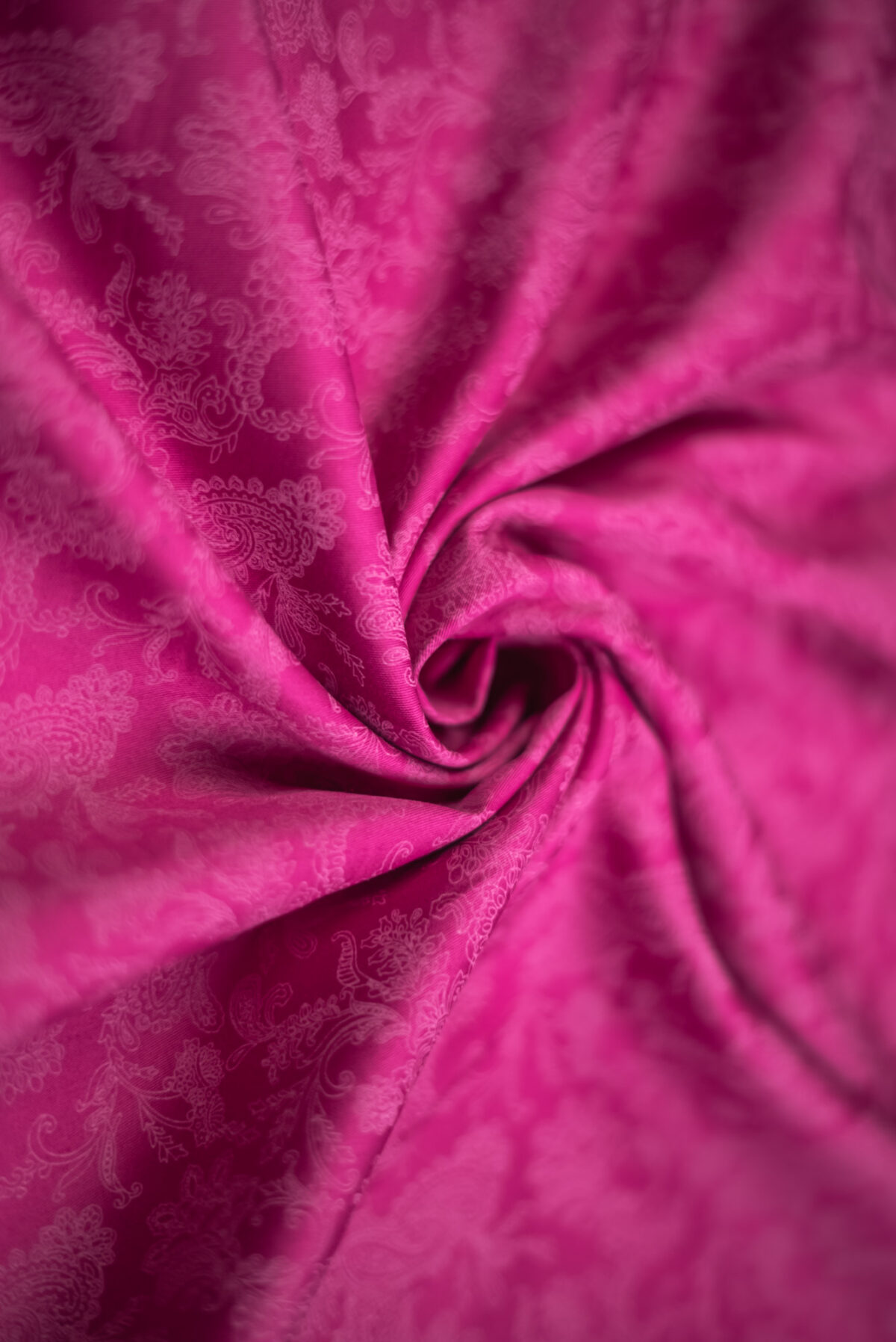 Baumwollsatin pink Modeldruck