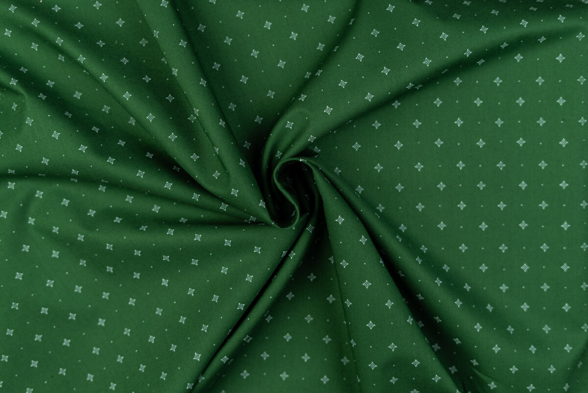 Baumwollstoff grün Modeldruck