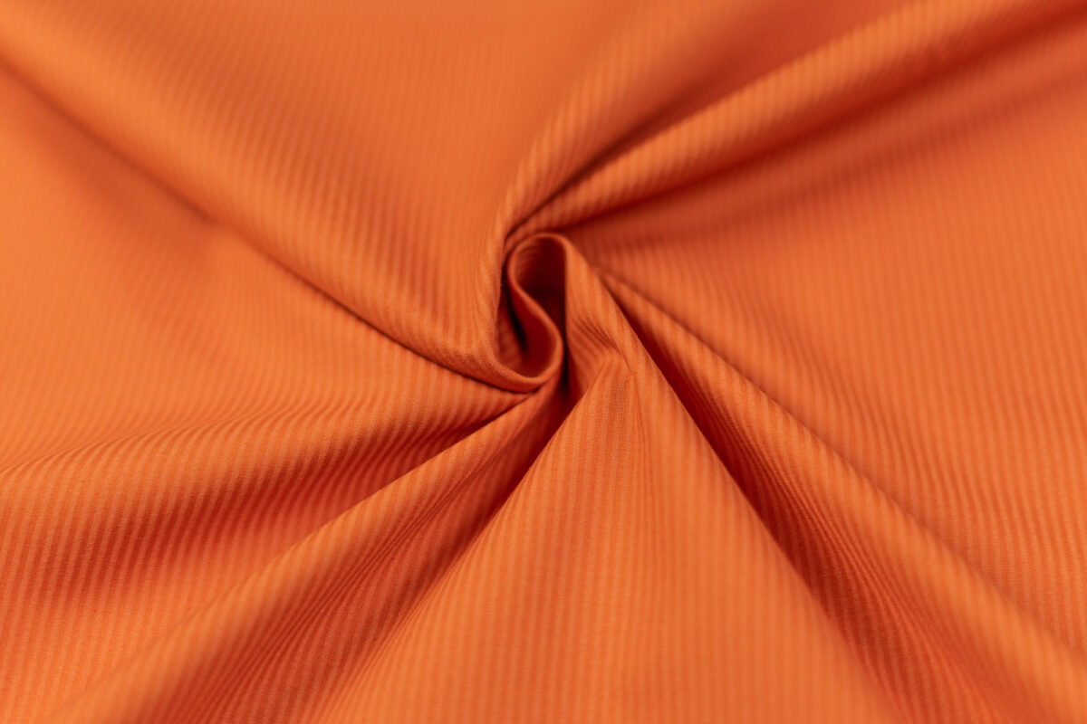 Baumwollstoff orange Streifen