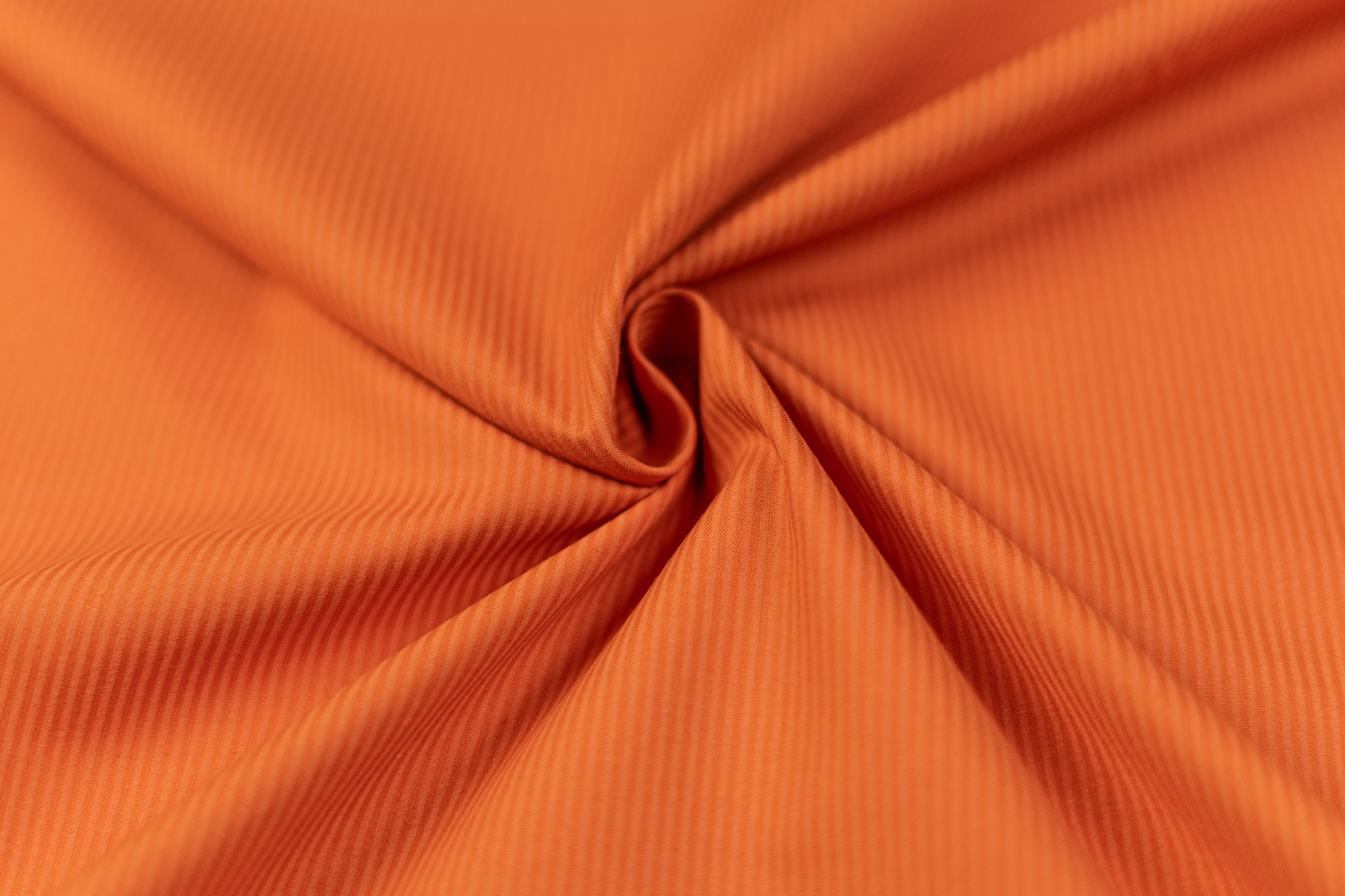 Baumwollstoff orange Streifen - Salzburger Heimatwerk