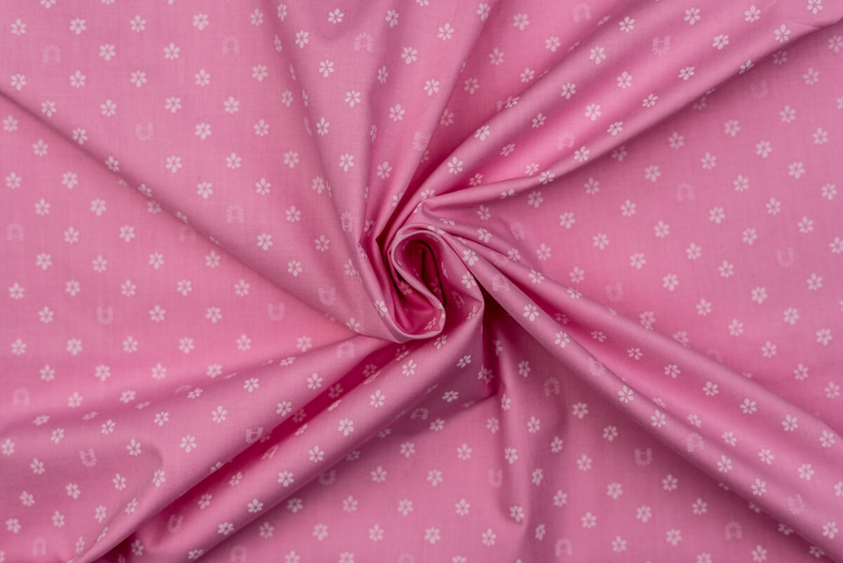 Baumwollstoff rosa Modeldruck