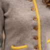 Strickjacke mit Schösserl grau – Bild 2