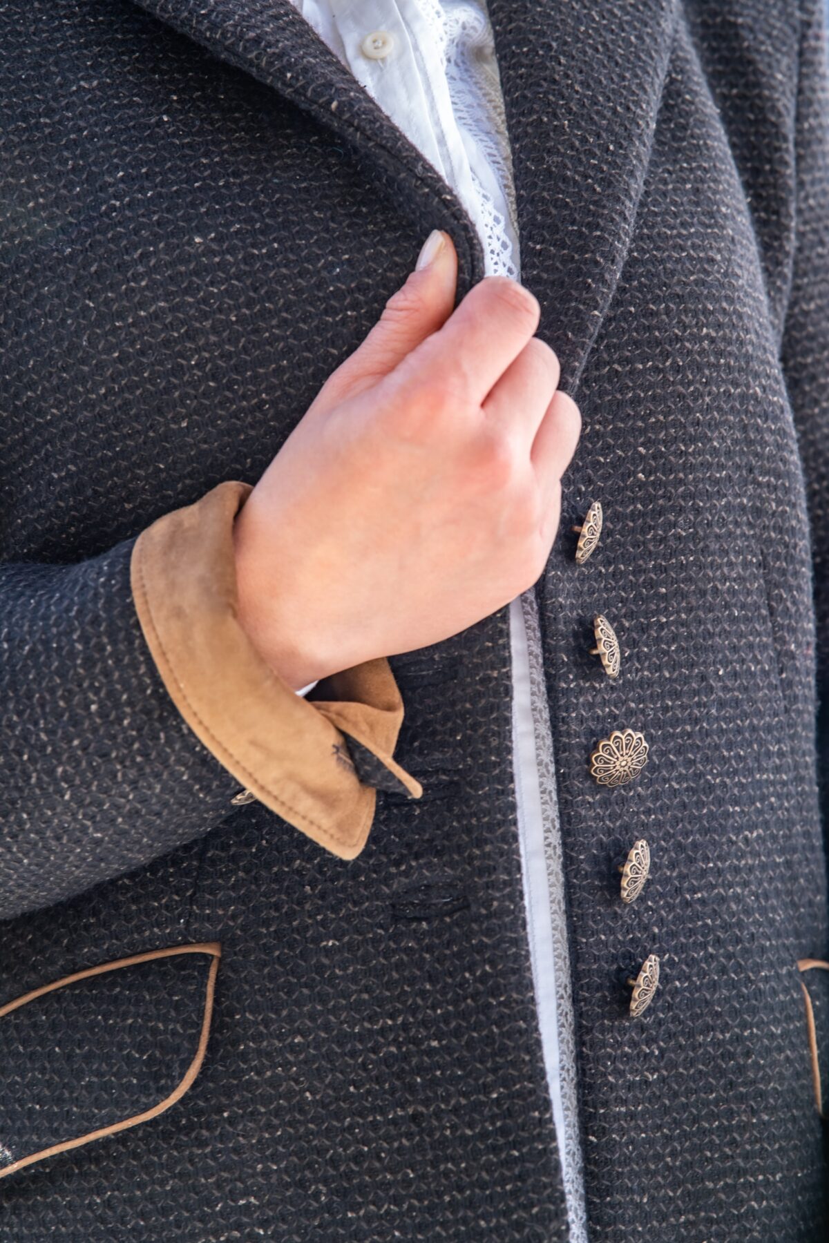 Blazer in dunkelbraun – Bild 3