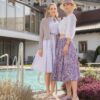 Lederjacke aus Lammvelour in mauve - Image 3