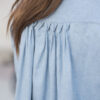 Flanellbluse blau – Bild 2