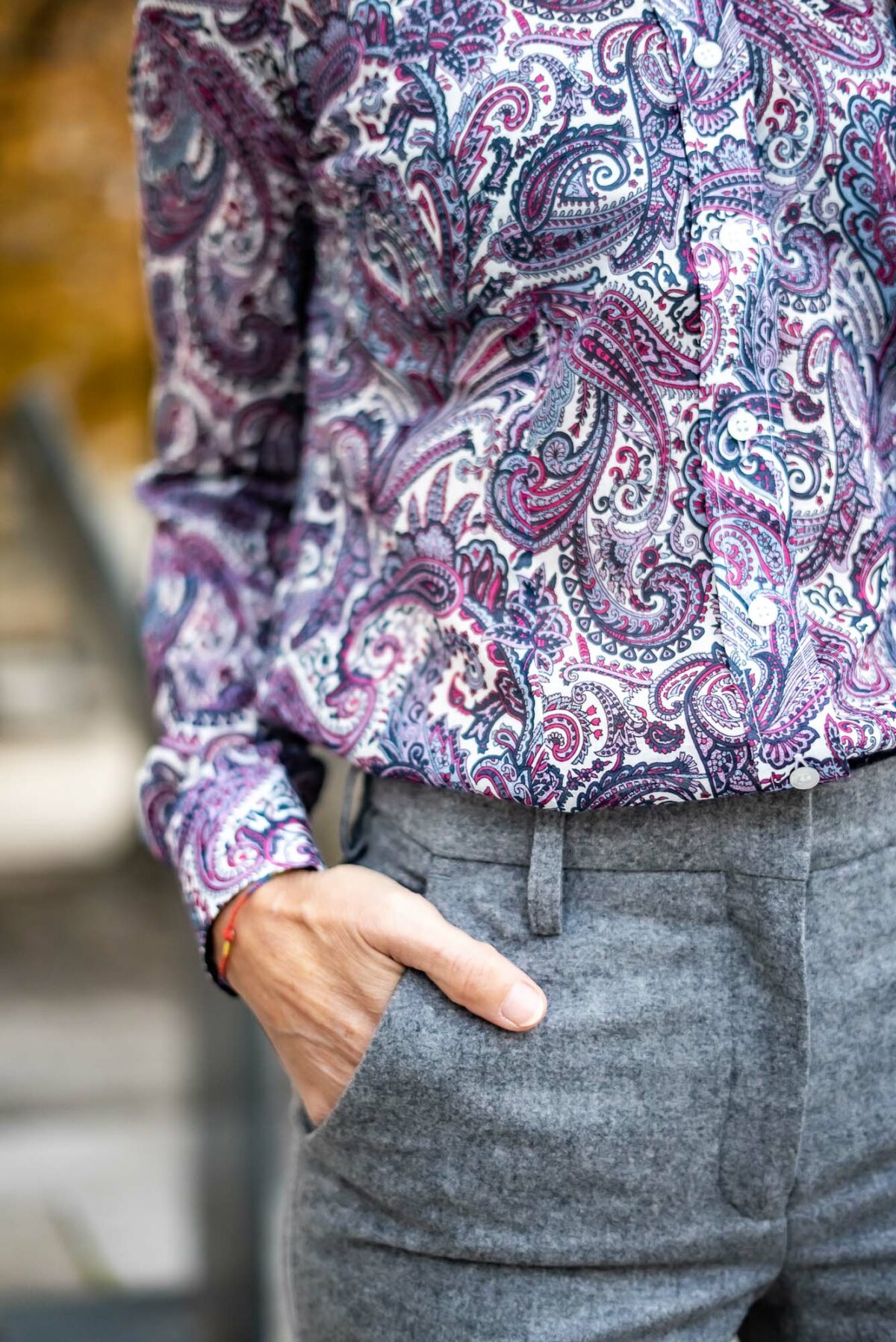 Feine Damenbluse Paisley – Bild 2