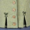 Strickjacke mit Kellerfalten hellgrün – Bild 2
