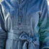 Graublaues Flanellkleid – Bild 4