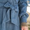 Graublaues Flanellkleid – Bild 2