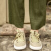 Leinenhose - Culotte in oliv – Bild 5