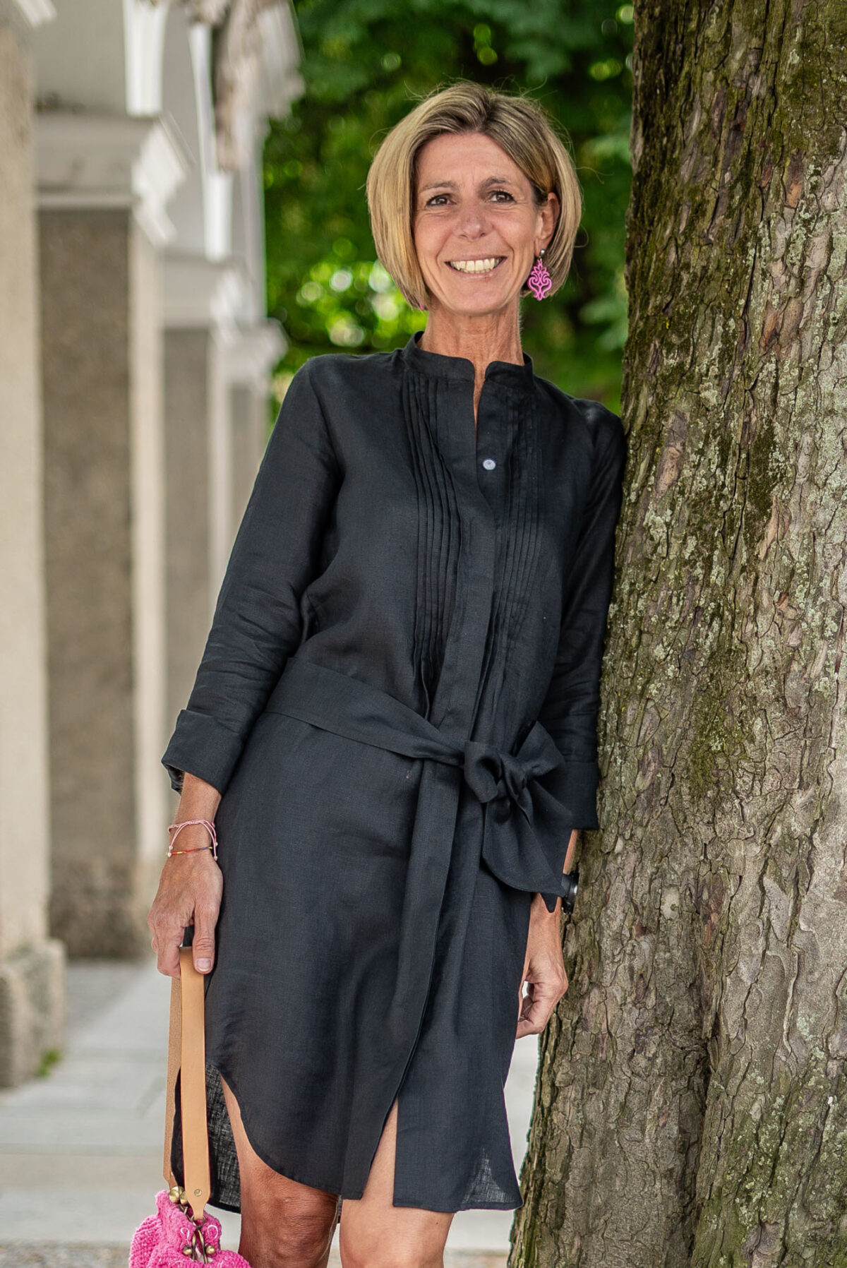 Leinen Blusenkleid