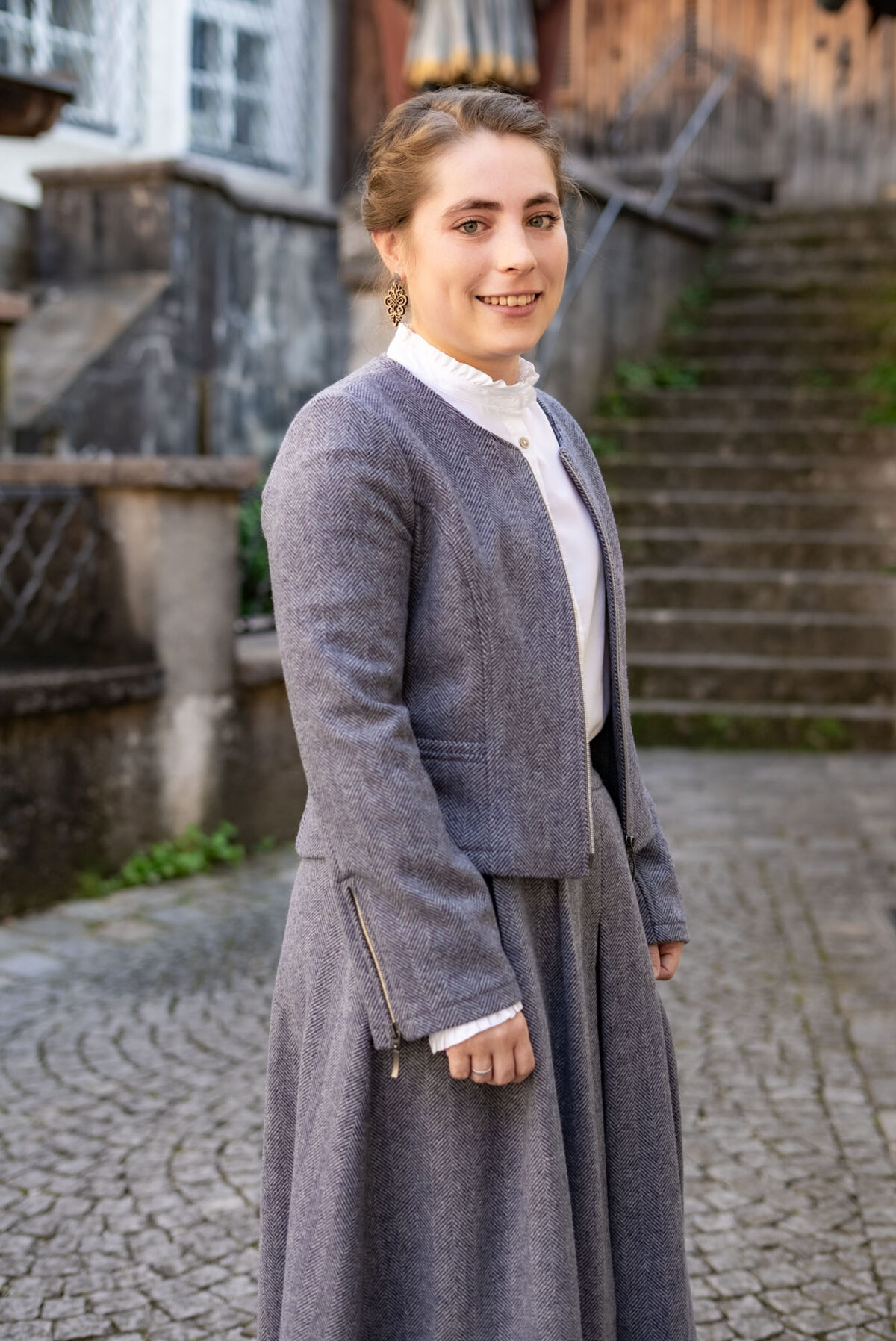 Kurze Damenlodenjacke