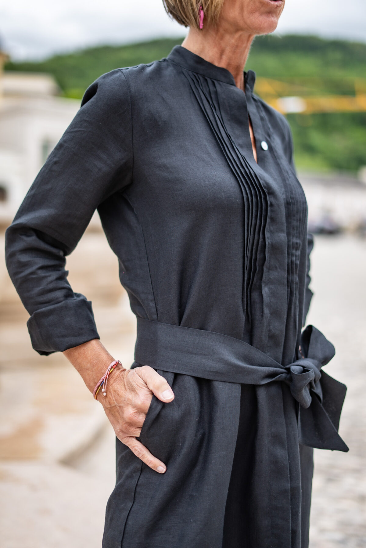 Leinen Blusenkleid – Bild 4