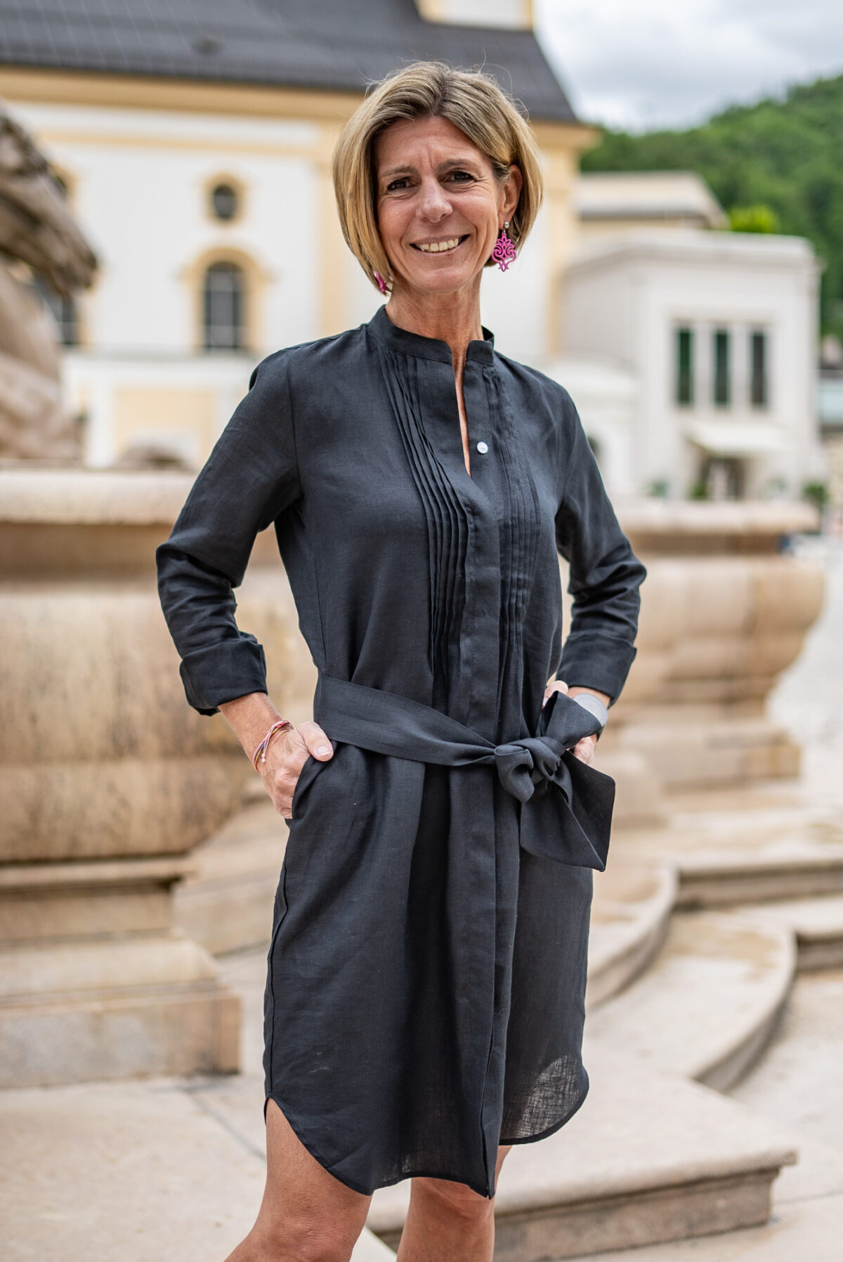 Leinen Blusenkleid – Bild 5