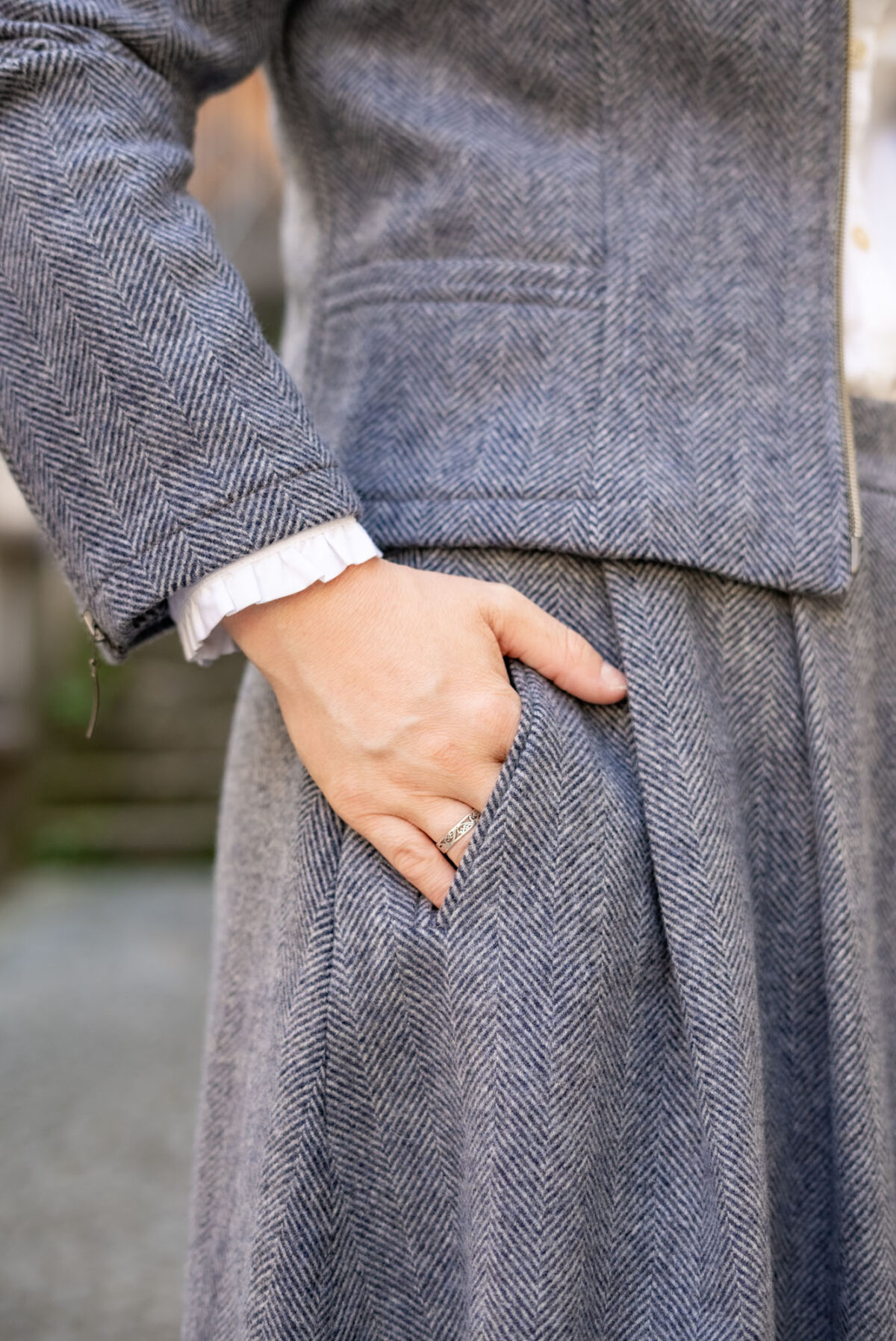 Kurze Damenlodenjacke – Bild 3