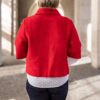 Strickjacke kurzarm rot - Image 4