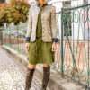 Cordkleid grün – Bild 2