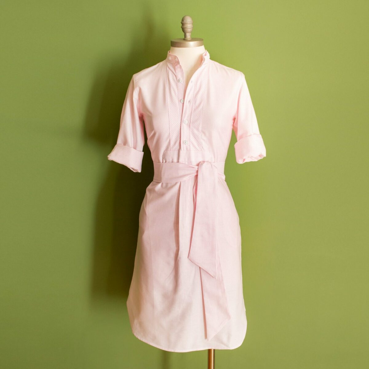 Blusenkleid in Leinen dunkelblau – Bild 9