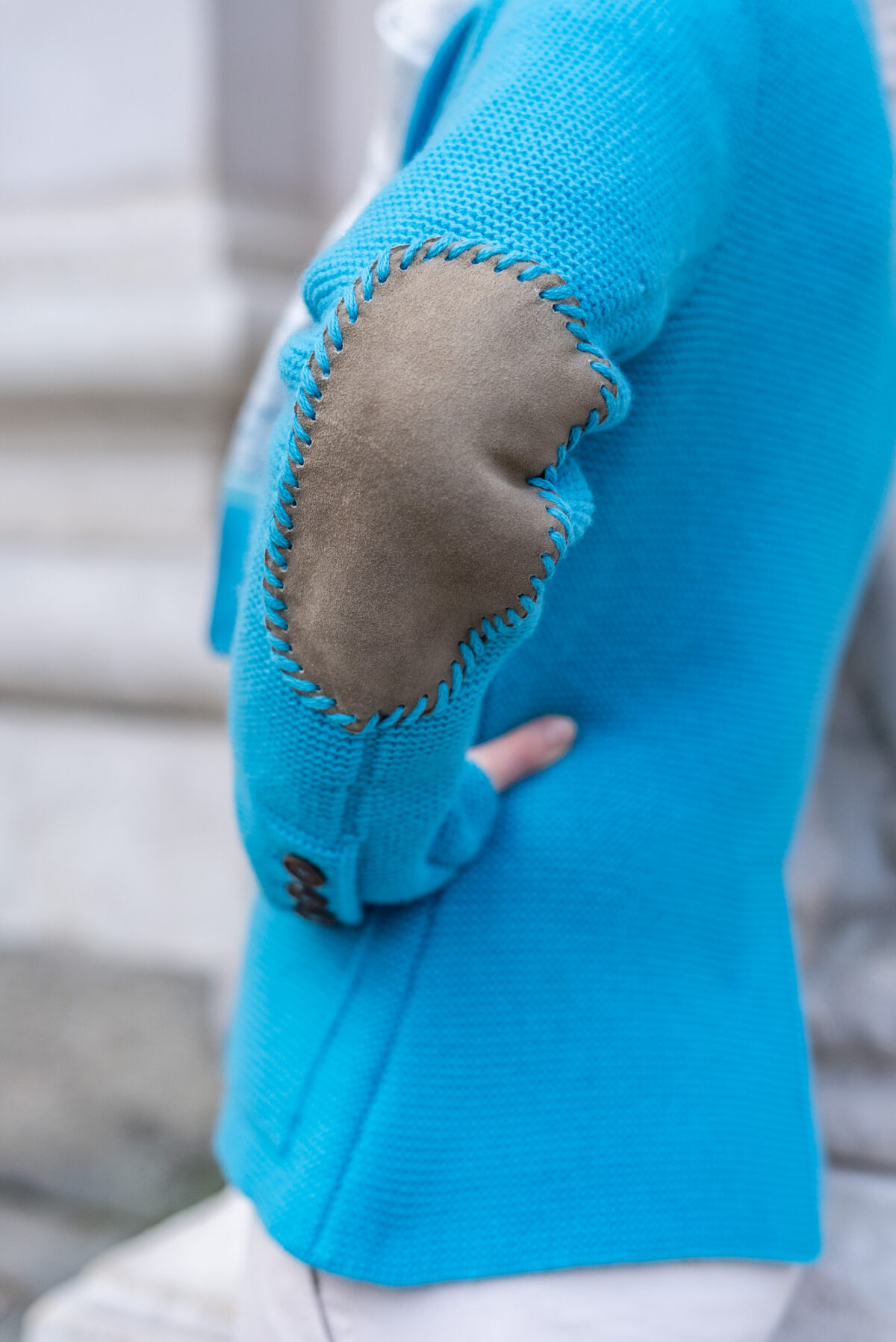 Damenstrickjacke türkis – Bild 5