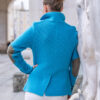 Damenstrickjacke türkis – Bild 3