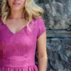 Kurzarmkleid Beere – Bild 2