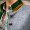 Lodenjacke mit Samtstehkragen grau – Bild 6