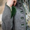 Lodenjacke mit Samtstehkragen grau – Bild 4