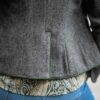 Lodenjacke mit Samtstehkragen grau – Bild 5