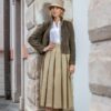 Vintage Leinen Rock – Bild 3