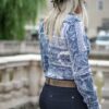 Patchwork Bluse blau - Image 3