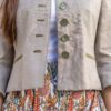 Stehkragenjacke aus Jägerleinen - Image 4