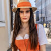 Damenstrohhut orange – Bild 3