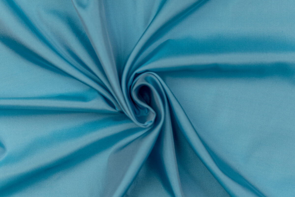 Reinseiden-Satin türkis Uni
